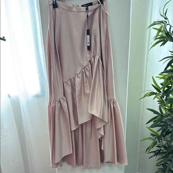 BCBGMaxAzria Pink Ruffled High-Low Midi Skirt - Picture 1 of 6
